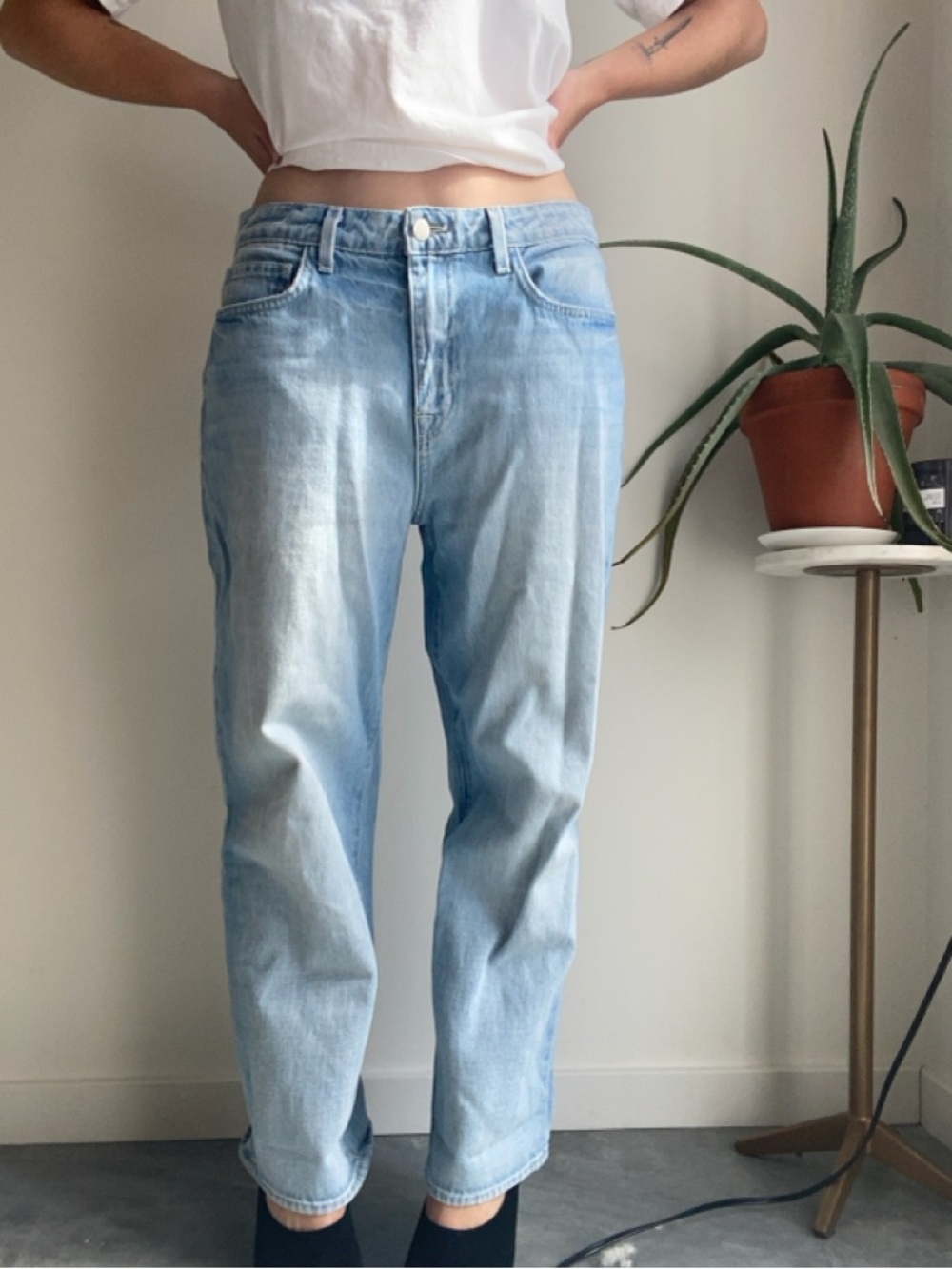 L'AGENCE Light Blue Denim Jeans